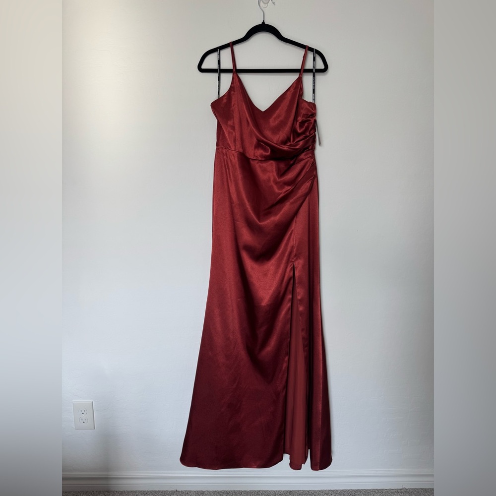 Birdy Grey Shiny Satin Lydia Dress - Picture 3 of 8